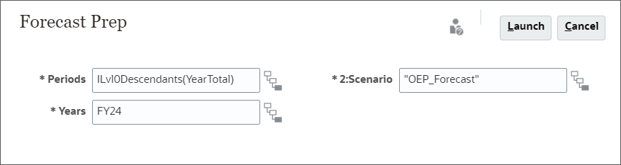 Forecast Prep prompt